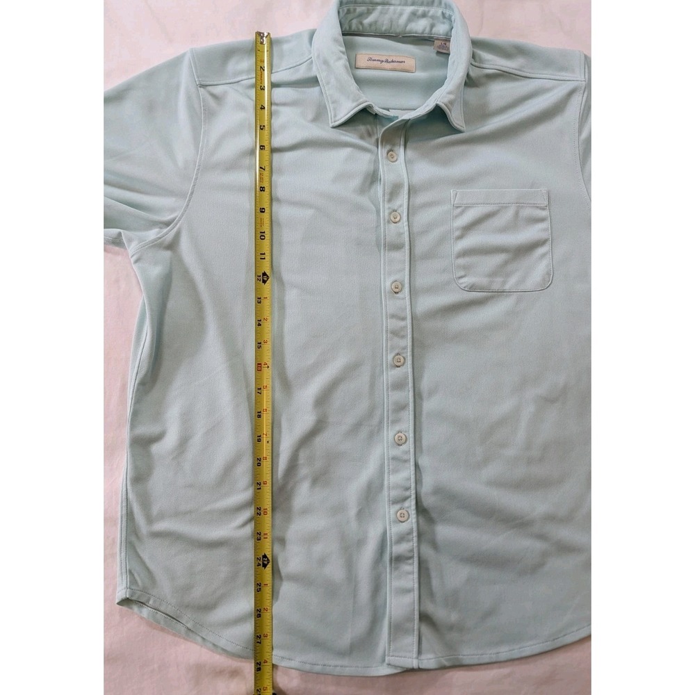 Tommy Bahama Men's Large Island Zone Performance S/S Knit‎ Button-Up Shirt - Picture 8 of 8